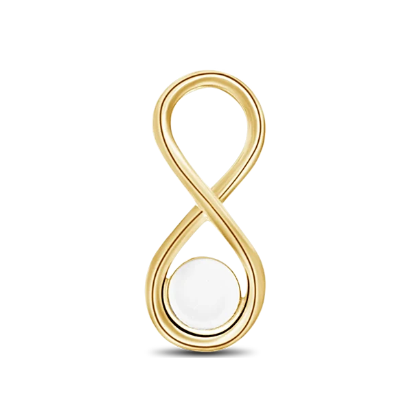 Infinity | Masywny wisiorek z mlekiem matki