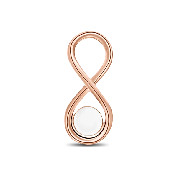 Infinity | Masywny wisiorek z mlekiem matki