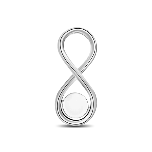 Infinity | Masywny wisiorek z mlekiem matki
