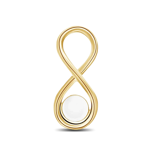 Infinity | Masywny wisiorek z mlekiem matki
