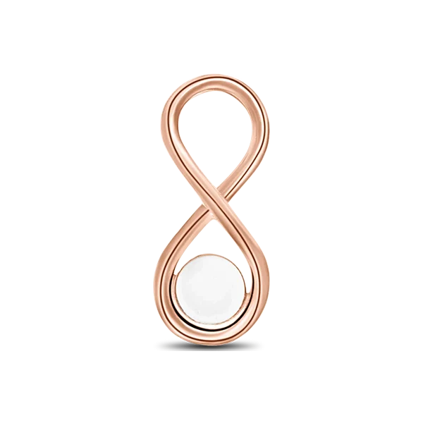 Infinity | Masywny wisiorek z mlekiem matki