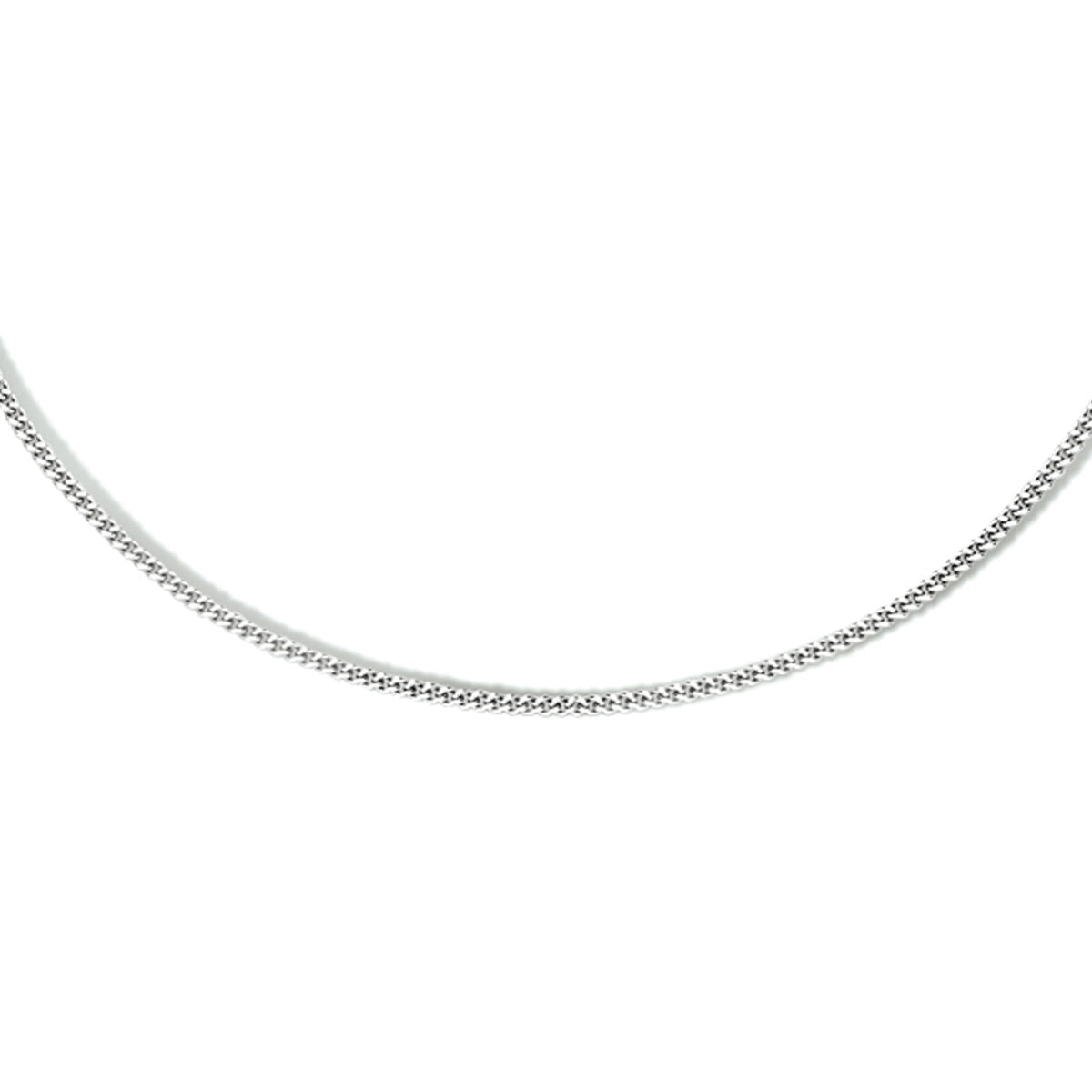 Collana in argento rodiato