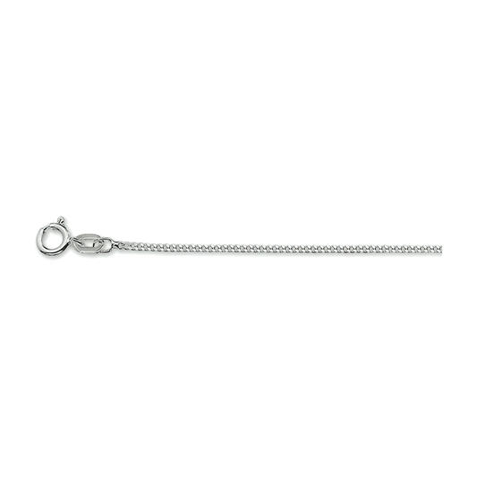 Collana in argento rodiato